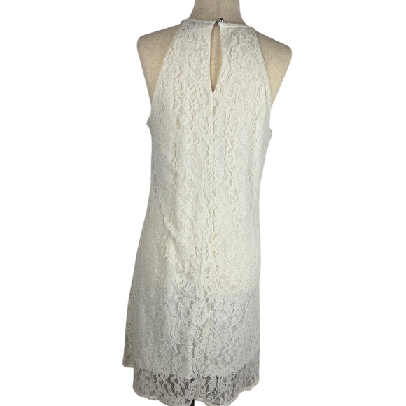 Candies White lace halter neck sleeveless dress size Small #laced #casual #dress - Picture 3 of 5